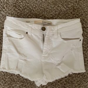 Sneak Peek White Jean Shorts
